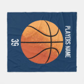 Couverture Polaire Basket-ball (Personalizable) (Devant (Horizontal))