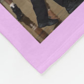 Couverture Polaire Basket-ball photo collage blanc polaire (Coin)