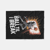 Couverture Polaire Basket Bones Graffiti Art Gen Z Concept d'énergie (Devant (Horizontal))