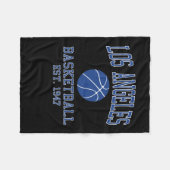 Couverture Polaire Basket de Los Angeles (Devant (Horizontal))