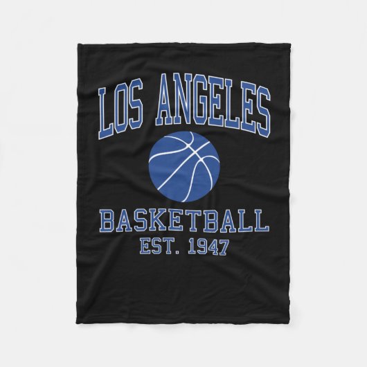 Couverture Polaire Basket de Los Angeles (Devant)