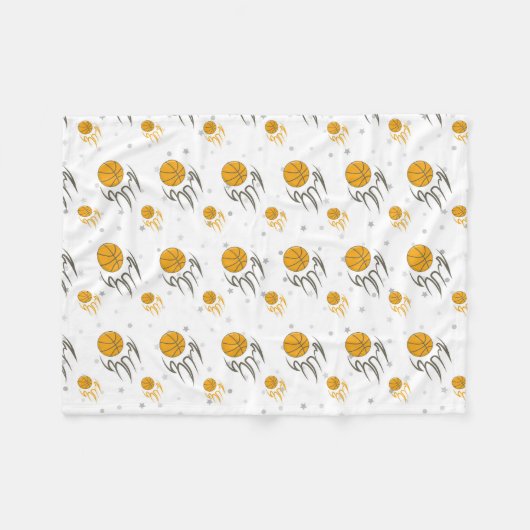 Couverture Polaire Basket flamboyant (Devant (Horizontal))