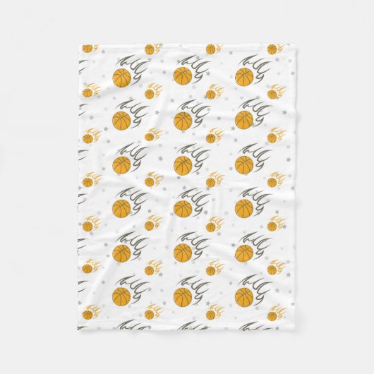 Couverture Polaire Basket flamboyant (Devant)