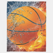 Couverture Polaire Basket flamboyant (Devant)