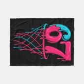 Couverture Polaire Basketball 67 6 7 Sept Drip Six Gen Alpha Mème (Devant (Horizontal))