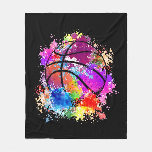 Couverture Polaire Basketball Adolescentes Filles Ados Baller Dunk (Devant)
