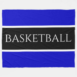 Couverture Polaire BASKETBALL amusant Athlétisme Bleu Bleu Bleu Bleu