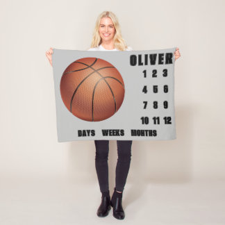 Couverture Polaire BASKETBALL Baby Milestone