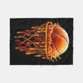 Couverture Polaire Basketball Drip Graphic, Basketball Funny Bruh Gif (Devant (Horizontal))