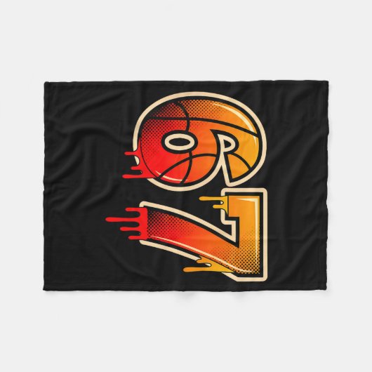 Couverture Polaire Basketball Ice Cream Drip Funny 67 Six Seven Gen A (Devant (Horizontal))