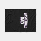 Couverture Polaire Basketball Papa - Drôle papa (Devant (Horizontal))