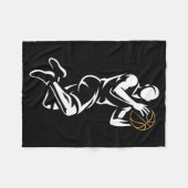 Couverture Polaire Basketball Player (Devant (Horizontal))