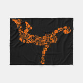 Couverture Polaire Basketball Slam Dunk Longue (Devant (Horizontal))