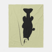 Couverture Polaire Basse de large ouverture en silhouette (Devant)