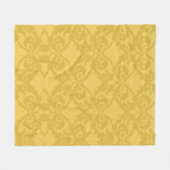 Couverture Polaire Basses en or Damask (Devant (Horizontal))