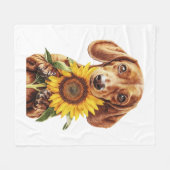 Couverture Polaire Basset allemand (Devant (Horizontal))