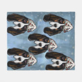 Couverture Polaire Basset Hound (Devant (Horizontal))