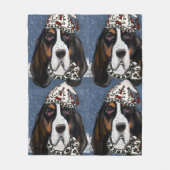 COUVERTURE POLAIRE BASSET HOUND (Devant)