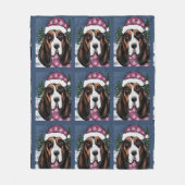 COUVERTURE POLAIRE BASSET HOUND (Devant)