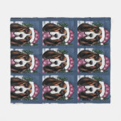 COUVERTURE POLAIRE BASSET HOUND (Devant (Horizontal))
