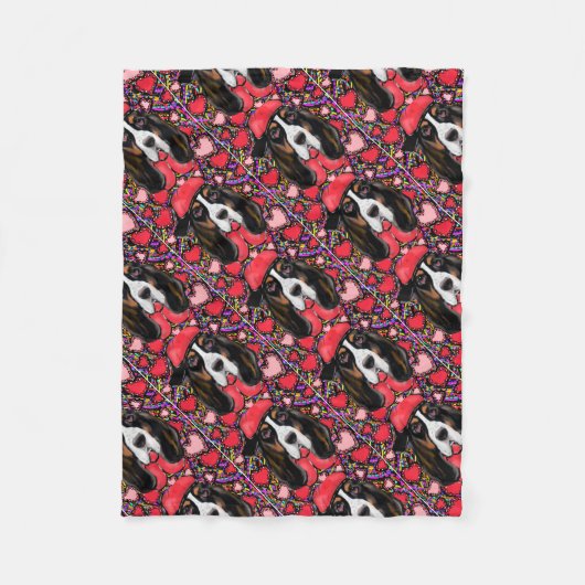 Couverture Polaire Basset Hound (Devant)