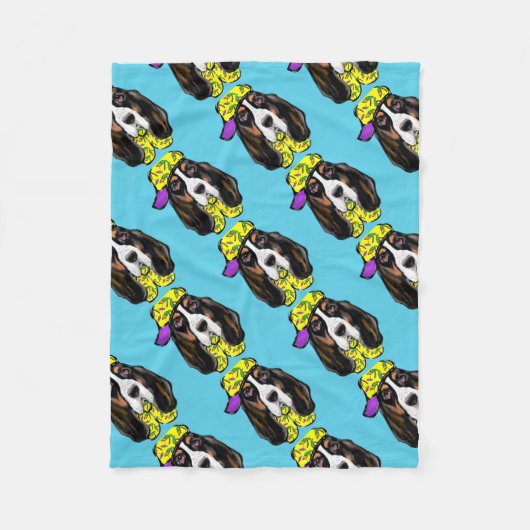 Couverture Polaire Basset Hound (Devant)