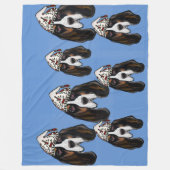 Couverture Polaire Basset Hound (Devant)