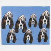 Couverture Polaire Basset Hound (Devant (Horizontal))