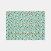 Couverture Polaire Basset Hound Cactus Blanket - cadeaux pour chien (Devant (Horizontal))