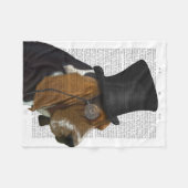 Couverture Polaire Basset Hound, Hound officiel et Casquette (Devant (Horizontal))