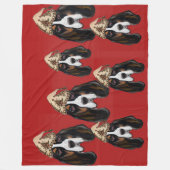 Couverture Polaire Bassett Hound (Devant)