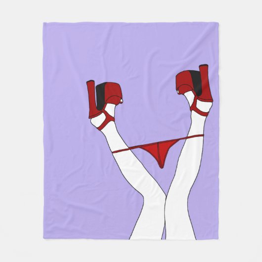 Couverture Polaire Bat à plat de couture ! Culottes vers le bas, art (Devant)