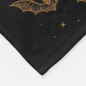 Couverture Polaire Bat Moon Halloween Gothique Éffrayant Nature Nuit (Coin)