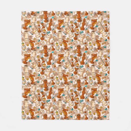 Couverture Polaire bataille d'échecs (Devant)