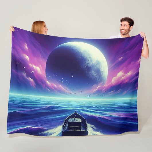 Couverture Polaire Bateau Artsy (En situation)