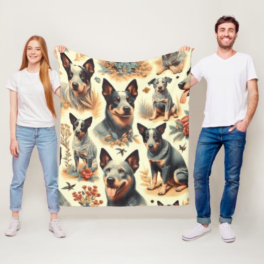 Couverture Polaire Bateau australien vintage sans joint (En situation)