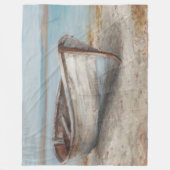 Couverture Polaire Bateau blanchi à la chaux sur la rive (Devant)