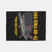 Couverture Polaire Bateau De Guerre De La Seconde Guerre Mondiale Uss (Devant (Horizontal))