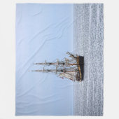 Couverture Polaire Bateau de pêche nautique Ciel bleu (Devant)