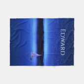 Couverture Polaire Bateau sous le ciel étoilé (Devant (Horizontal))