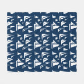 Couverture Polaire Bateaux à voile Bleu marine (Devant (Horizontal))