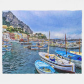 Couverture Polaire Bateaux de la photographie de voyage de Capri (Devant (Horizontal))