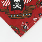 Couverture Polaire Bateaux de pirate rouges personnalisés de nam (Coin)