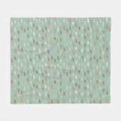 Couverture Polaire Bateaux manquants - turquoise léger (Devant (Horizontal))