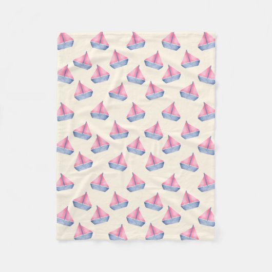 Couverture Polaire Bateaux nautiques pour bébé (Devant)