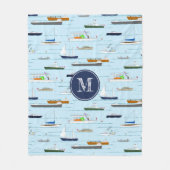 Couverture Polaire Bateaux nautiques voiliers Sur la rivière (Devant)