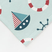 Couverture Polaire Bateaux pour bébé (Coin)