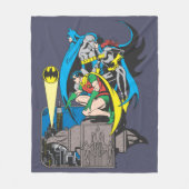 Couverture Polaire Batman/Batgirl/Robin (Devant)