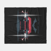 Couverture Polaire Batman Batmobile - Je Suis L'Ombre (Devant (Horizontal))