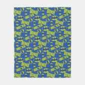 Couverture Polaire Batman - Le Motif du Chevalier foncé (Devant)